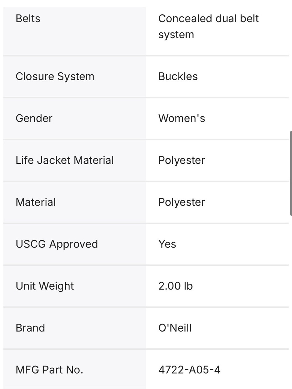 O'Neill Black Life Vest Label Panel - Picture 5 of 6